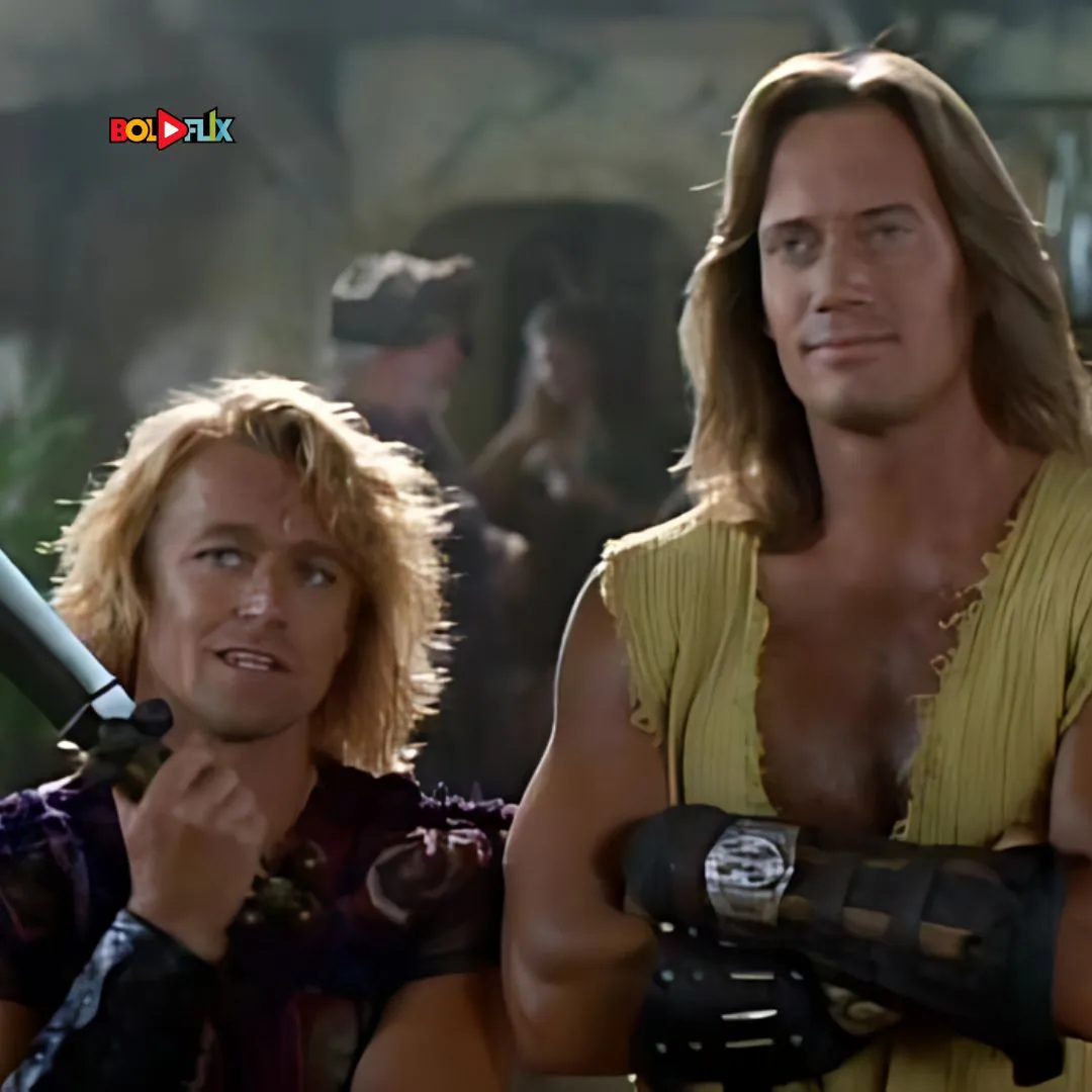 Kevin Sorbo portraying Hercules in the 1990s TV series